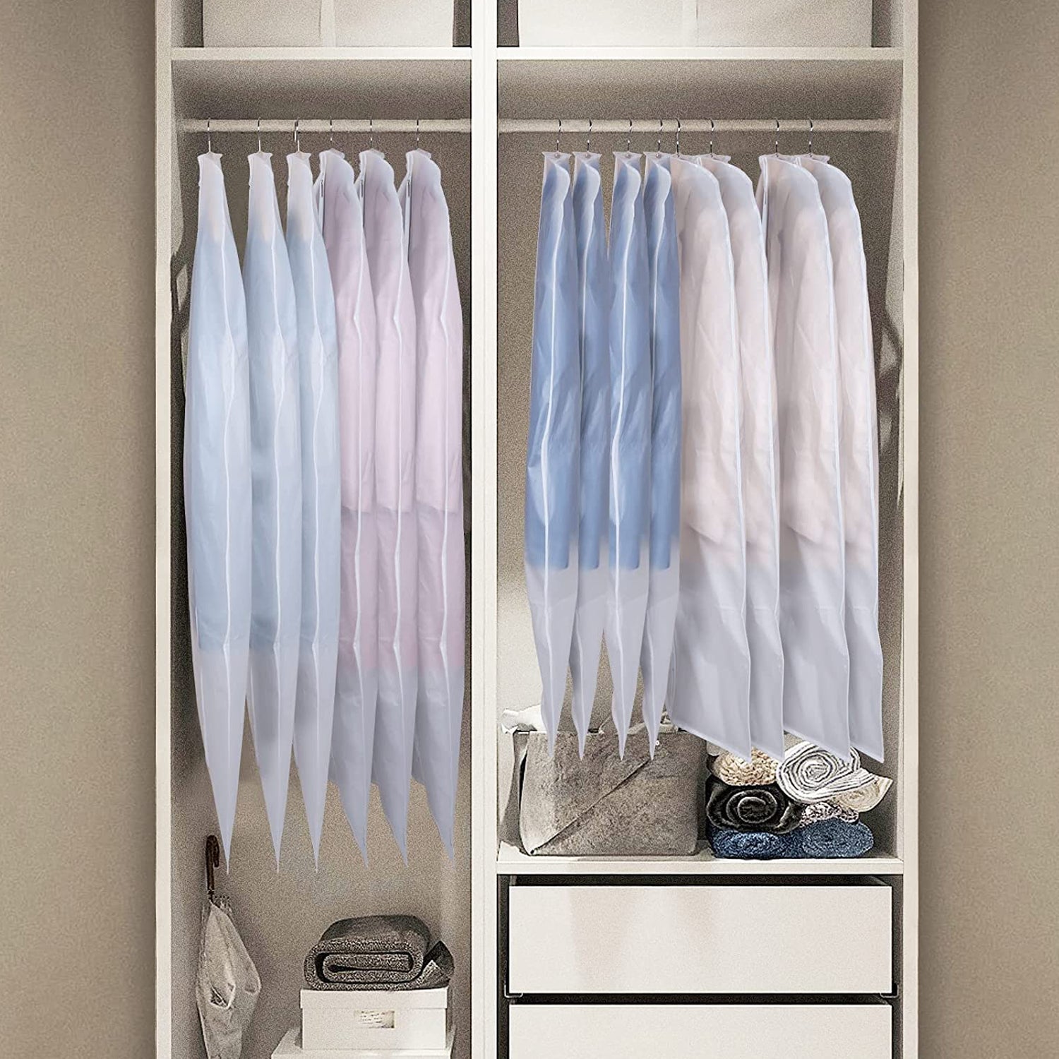 6256 COAT BLAZER COVER TRANSPARENT COVER FOR MULTI USE COVER ( 5 Pcs ) ( Hanger Not Included ) DeoDap 6256 COAT BLAZER COVER TRANSPARENT COVER FOR MULTI USE COVER ( 5 Pcs ) ( Hanger Not Included ) DeoDap